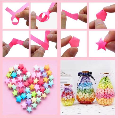 540 sheets 27 colors star paper strip double-sided colorful
