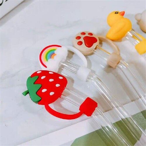 Glass Straw Reusable Drink Milk Tea Summer Ins Straw