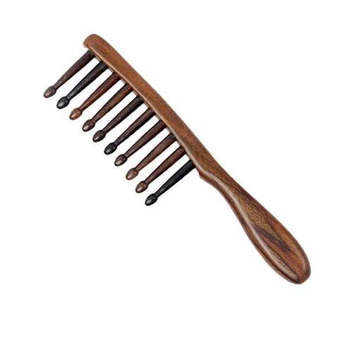 1Pc Natural wooden Comb Meridian Massage Anti-static No-snag