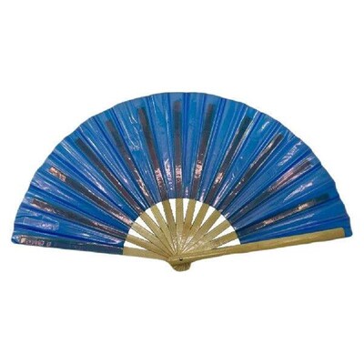 10 Inch Handheld Kung Fu Fan Wear Resist Plastic Print Hand