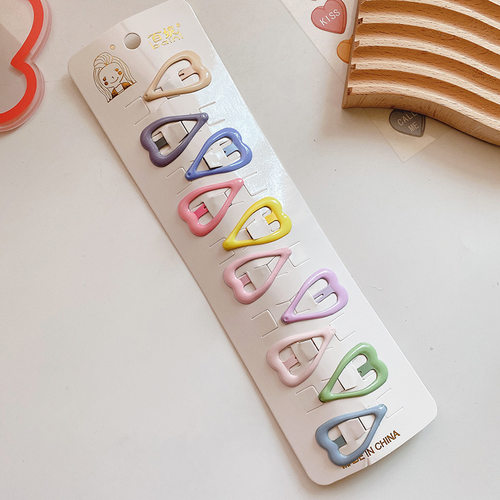 2023 New Shiny Geometric Princess BB Hairpins Set Gift Girls