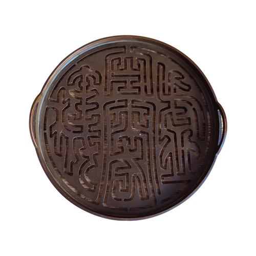 见素香坊督造 1.8厘米大号仿古铜香篆 香花慈云一轮云蒸心无虚空