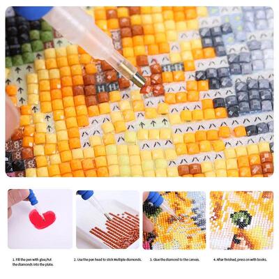 Round Square Diamond Painting Frame 5D Embroidery Hyacinth L