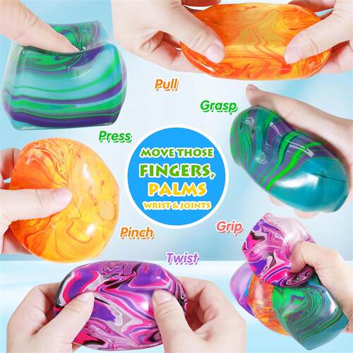 3pcs rhyolite Fidget Toys Squishy Stress Cube Ice Sugar Ball