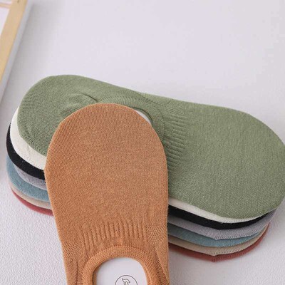Spring and summer new socks women thin solid color invisible