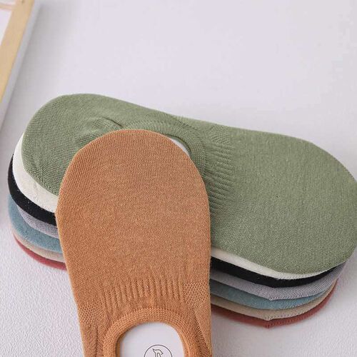 Spring and summer new socks women thin solid color invisible