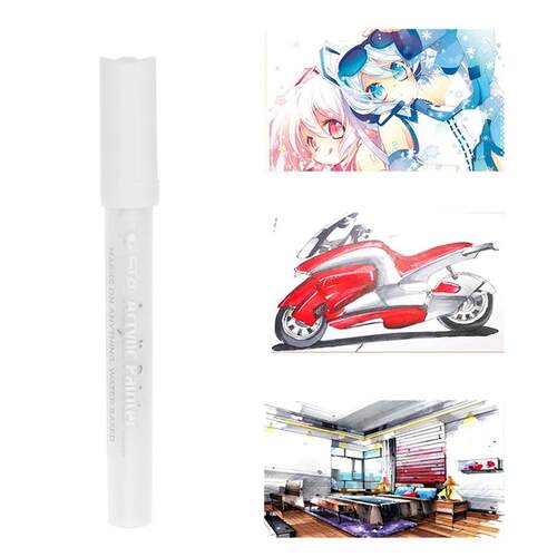 Acrylic Paint Marker Pen Waterproof Medium Point Paint Pen f