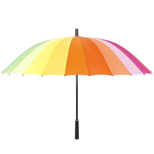 24 Bone Rainbow Umbrella Oversized Long Hdle Umbrella Large