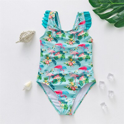 2023 Flamingo Girls Swimsuits One Piece Swimwear 3-10years K