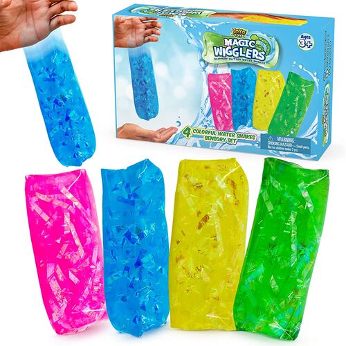 2pcs Magic Wigglers Water Snake Fidget Toys kids妖娆的水袋喔