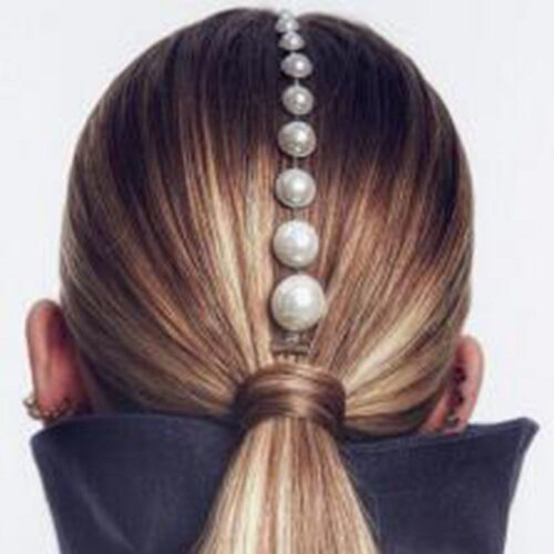 Find Me Creative Imitation Pearl Hair Chain New Fashion Hair
