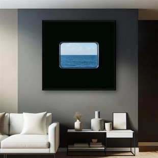 大海艺术装饰画卧室客厅床头沙发挂画装修高级感装裱相框壁画油画