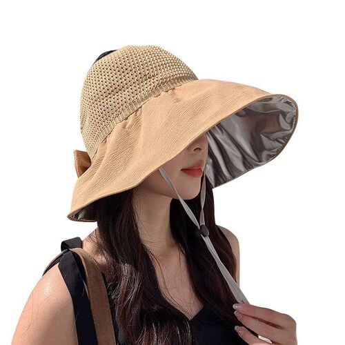 New Summer Knitted Cloth Along Womens Roomless Sunshade Big
