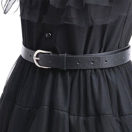 Wednesday Dress for Girls Black Gothic Costume Kids Teen