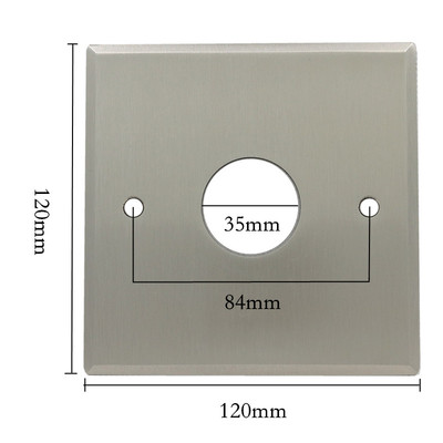加厚不锈钢30地插封白板耐压S店地面插座替换盖板超大穿线孔VG