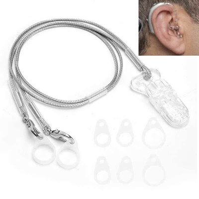 Hearing Aid Anti-Lost Lanyard Amplifier Safety Behind The Ea
