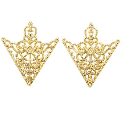 Vintage Pattern Triangle Collar Pin Accessories Fashion Men