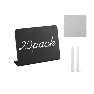 10/20pcs Mini Chalkboards Rectangular Blackboard Double