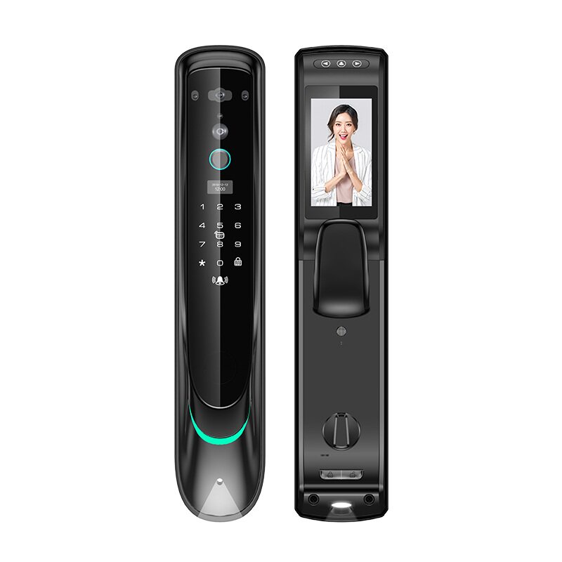 德国Suocenor全自动3D人脸识别智能指纹锁家用防盗门带监控摄像头