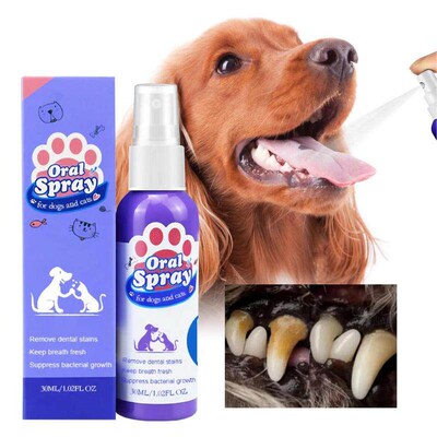 30ml Pet Oral Cleanse Spray Dogs Cats Teeth Clean Deodorant