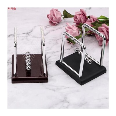 Newtons Cradle Desk Table Decor Metal Pendulum Ball Newton