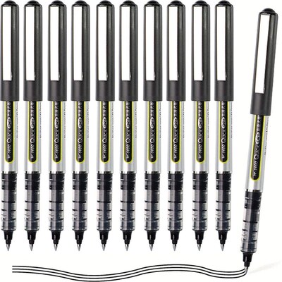 6/12pcs Unique Pens: Large Capacity Gel Pen, Liquid Ink Pens