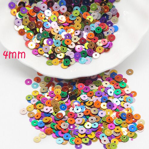 3mm 4mm 5mm 6mm Sequin Flat Round Loose Sequins Crafts Paill