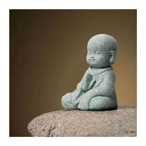 Little Monk Figurine Mini Monk Statue Cute Buddha Monk Statu