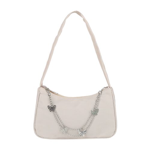 Fashion Women Small Shoulder Underarm Bag PU Leather & Nylon