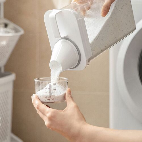 Airtight Laundry Detergent Powder Storage Box Clear Washing