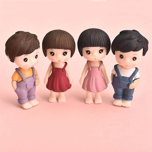 1 Pair Little Lovers Miniature Landscape DIY Ornament Home G