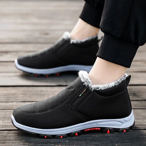2023 New Winter Snow Boots Men Casual Slip on Ankle Boots Wa