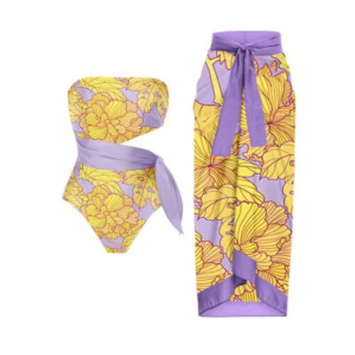 One Piece Bikini Swimsuit &Wrap Skirts 2023 New Summer Women