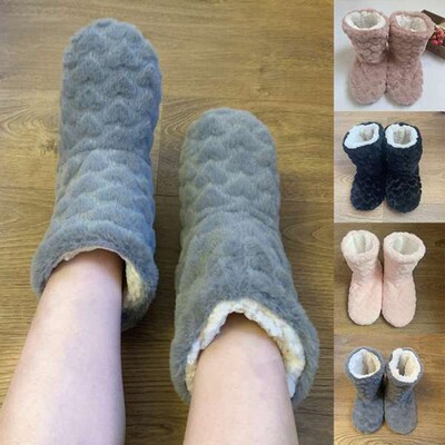 Winter Adult Men And Women Thick Warm Floor Shoes High Tube