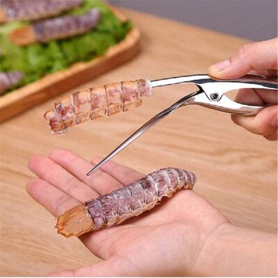 新品Stainless Steel Shrimp Peeler Prawn Deveiner Lobster She