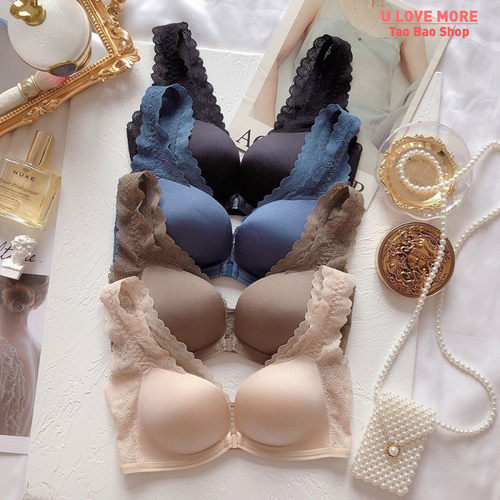 Front Buckle Sexy Lace Womens Bra Beautiful Back No Steel R