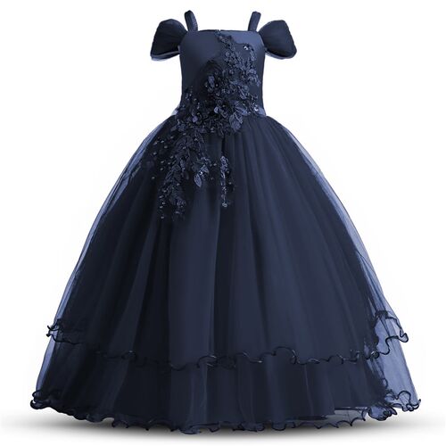 Kid Wedding Dresses for Girls Elegant Flower Princess Long G