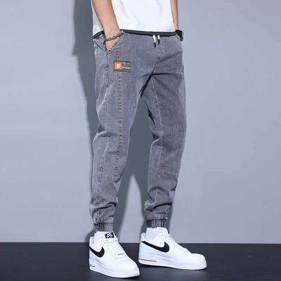 Spring and Summer New Loose Harlan Foot Long Pants Mens Cas