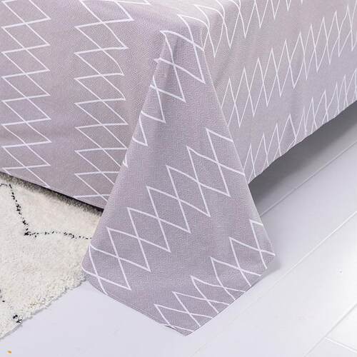 Four piece set of cotton bed sheets, duvet covers bedding