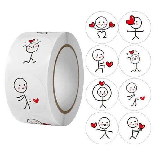 Sticker Roll Cartoon Reward Sticker 500pcs School Supplies