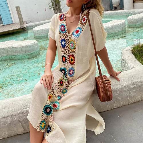 CROCHET BIKINI Women Beach Dress ver-Ups Swimsuit Beachwear