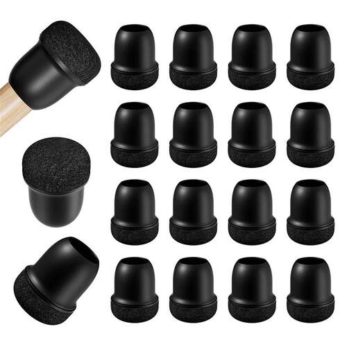 16PCS Chair Leg Protectors Silicone with Thick Wrap Felt Fur
