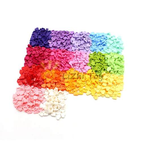 50pcs MOC Tile Round 1x1 Heart Building Block Brick Parts Co