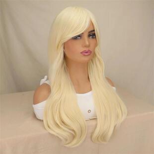 Wig Cosplay Barbie 2023 untuk wanita, kostum Cosplay tahan p