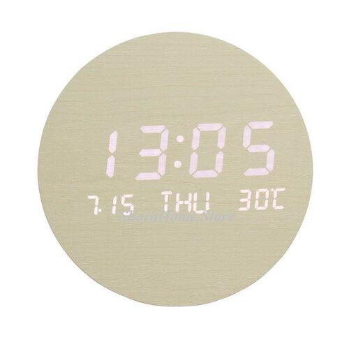 Home Living Room Decor Led Wall Clock Creative Bedroom Silen