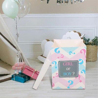 Balloon Paper Box Baby Shower Gender Reveal Balloon Box for