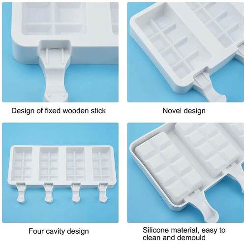 Ice Cream Molds Silicone Popsicle Mold Freeze Ice Cream Make