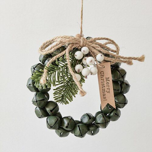 Christmas Wreath Jingle Bells Christmas Bell Pendants