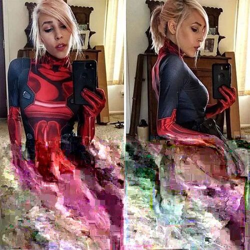 Lady Deadpool Cosplay Costume Girls Woman Female Superhero S