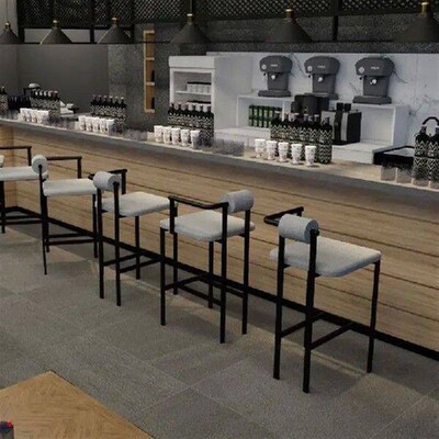 New minimalist industrial style bar chair Nordic household